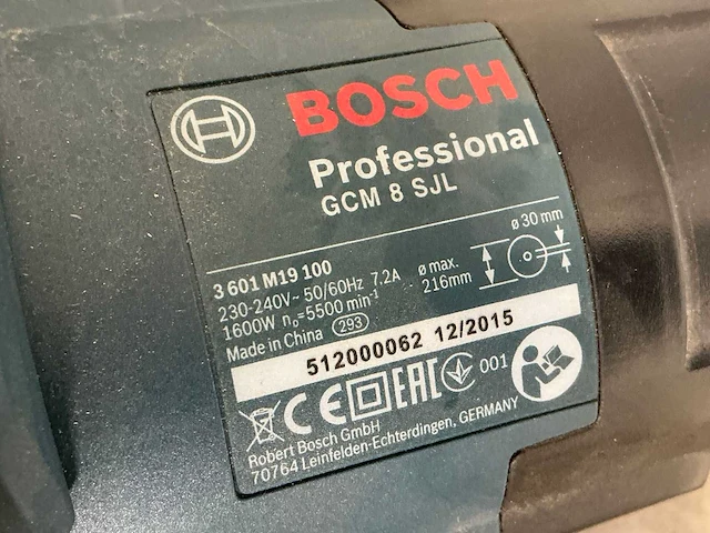 2016 bosch gcm 8 sjl telescoop-/afkortzaag - afbeelding 6 van  7
