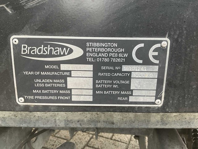 2016 bradshaw trailer - afbeelding 8 van  10