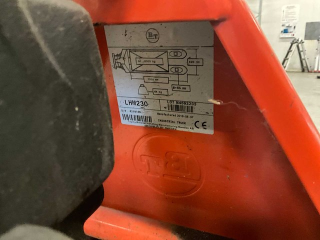 2016 bt lhm230 hand hydraulische palletwagen - afbeelding 5 van  5