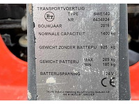 2016 bt swe140 elektrische stapelaar - afbeelding 9 van  17
