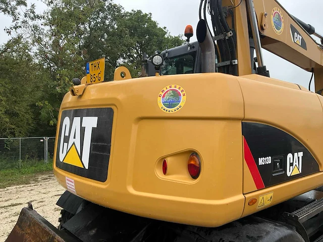 2016 caterpillar m313d banden graafmachine - afbeelding 10 van  36