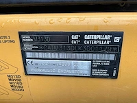 2016 caterpillar m313d banden graafmachine - afbeelding 30 van  36