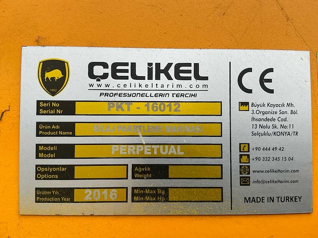 2016 çelikel perpetual semi-automatische silage verpakkingsinstallatie met 2 m³ mengbunker en 7 m transportband - afbeelding 21 van  25
