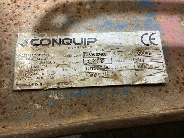 2016 conquip fa808-02400 verlenglepelset - afbeelding 4 van  4