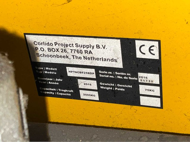 2016 corlido hand hydraulische palletwagen - afbeelding 3 van  11
