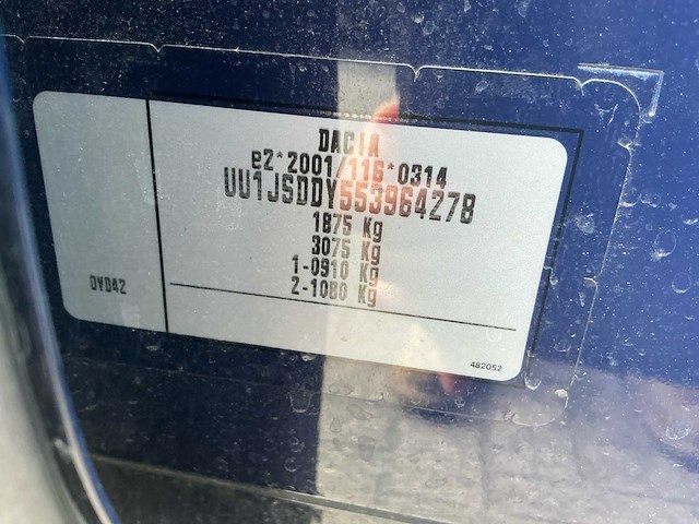 2016 dacia lodgy 1.2 tce 10th ann 7p. personenauto - afbeelding 38 van  44