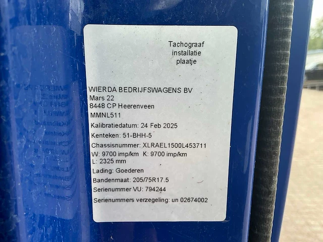 2016 daf lf 180 vrachtwagen met laadlift - afbeelding 10 van  18