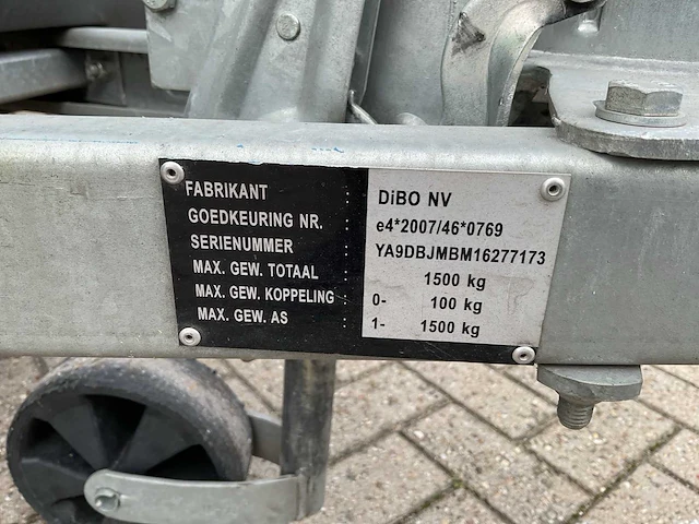2016 dibo jmb-m hogedrukreiniger aanhangwagen (18-wp-lg) - afbeelding 6 van  17