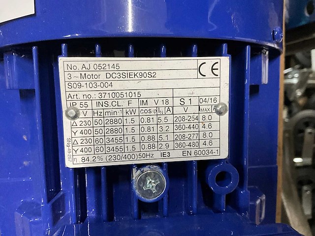 2016 dpv 2/18 b verticale meertraps centrifugaalpomp - afbeelding 5 van  6