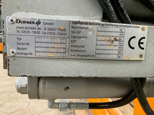 2016 durwen dpk 25 cs vorkenbord - afbeelding 2 van  8