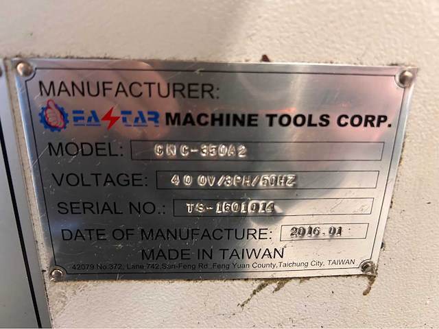 2016 eastar cnc-350a2 verticale sleufmachine - afbeelding 13 van  20