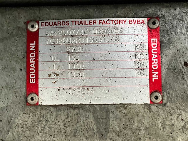 2016 eduard k4 kiepaanhangwagen - afbeelding 5 van  12