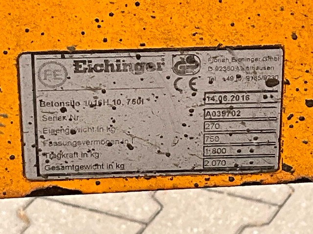 2016 eichinger 1016h.10 betonkubel - afbeelding 4 van  12