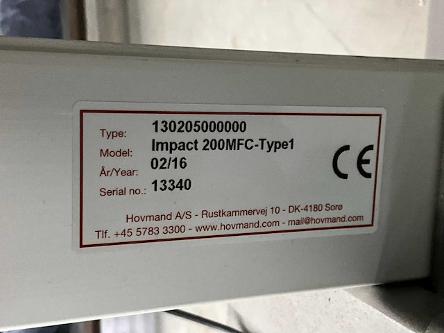 2016 erkon impact 200mfc-type1 materiaallift - afbeelding 8 van  8