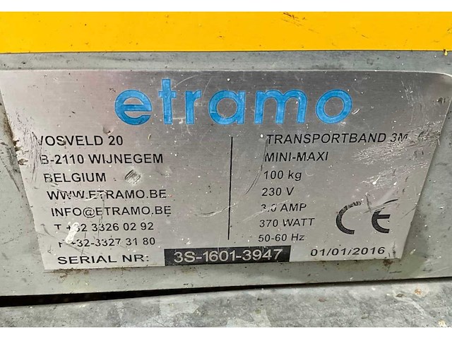 2016 etramo mini maxi transportband - afbeelding 8 van  8