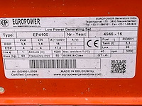 2016 europower ep4100 stroom aggregaat - afbeelding 8 van  8