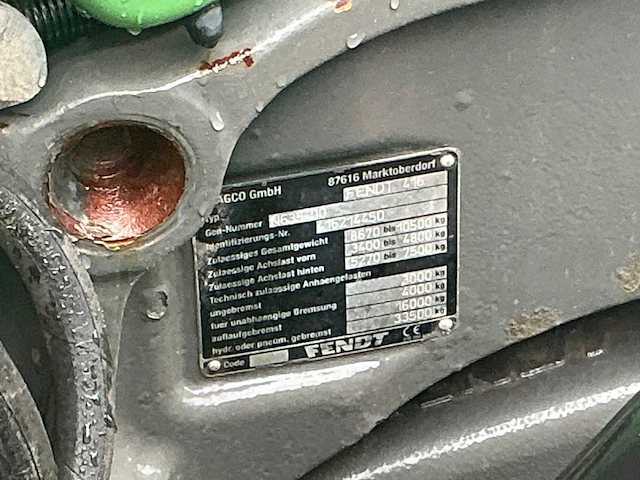 2016 fendt 516 vario vierwiel aangedreven landbouwtractor - afbeelding 48 van  48