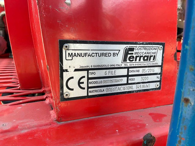 2016 ferrari fastblock slaplantmachine - afbeelding 20 van  27