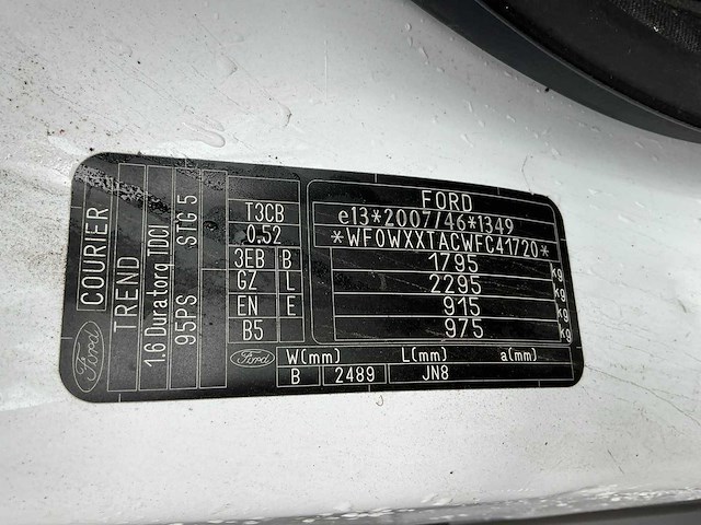 2016 ford courier transit bedrijfswagen - afbeelding 23 van  25