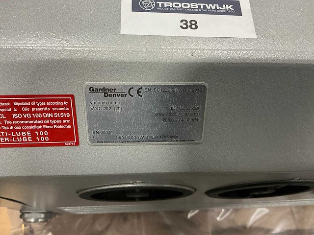 2016 gardner denver v-vc 202 vacuümpomp - afbeelding 5 van  5