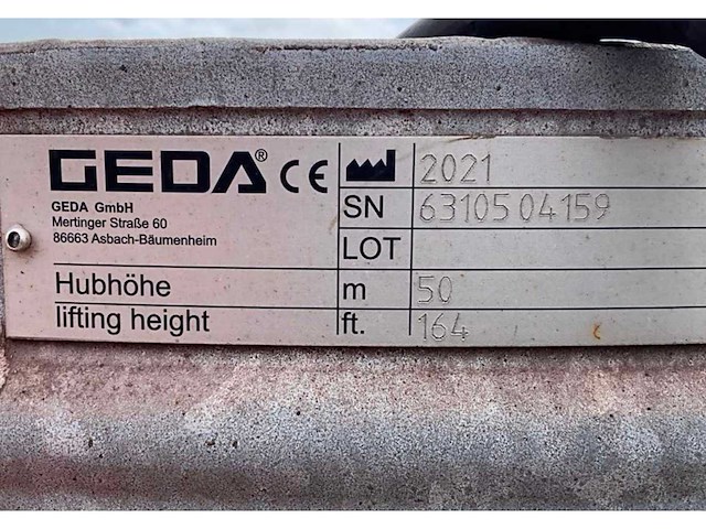 2016 geda 500 z/zp-3bl transportsteiger - afbeelding 8 van  17