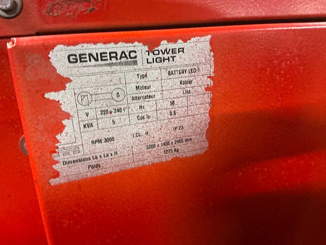 2016 generac towerlight bouwlamp - afbeelding 10 van  19