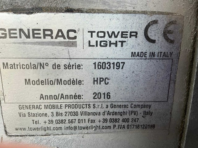 2016 generac towerlight hpc bouwlamp - afbeelding 8 van  16