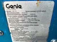 2016 genie gr-15 hoogwerker - afbeelding 2 van  10