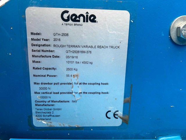 2016 genie gs3369 rt hoogwerker - afbeelding 18 van  30