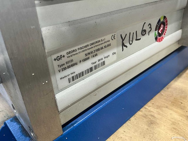 2016 georg fischer sg125 moflasmachine - afbeelding 4 van  5