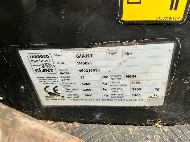 2016 giant v4502-t shovel - afbeelding 15 van  21