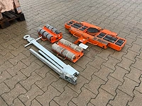 2016 gks perfekt f12 / l12 transportrollen / rolwagen kunststof wielen - afbeelding 4 van  10