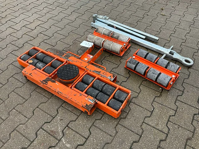 2016 gks perfekt f12 / l12 transportrollen / rolwagen kunststof wielen - afbeelding 1 van  10