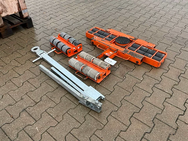 2016 gks perfekt f12 / l12 transportrollen / rolwagen kunststof wielen - afbeelding 4 van  10