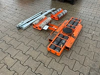 2016 gks perfekt f12 / l12 transportrollen / rolwagen kunststof wielen - afbeelding 5 van  10