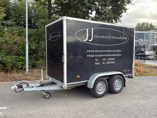 2016 hapert gesloten aanhanger 300x150x180cm 2700kg - afbeelding 1 van  12