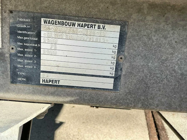 2016 hapert r.... aanhangwagen - afbeelding 15 van  24