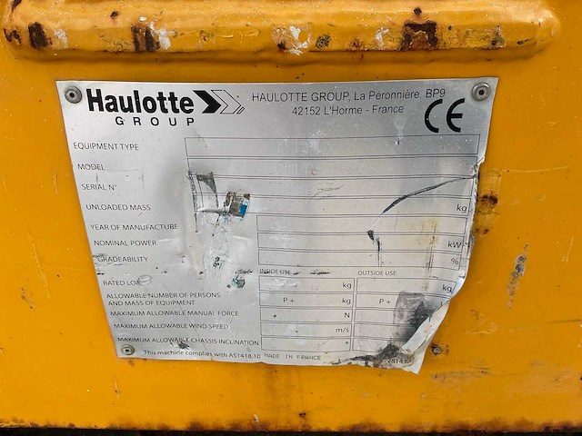2016 haulotte compact 10n hoogwerker - afbeelding 4 van  12
