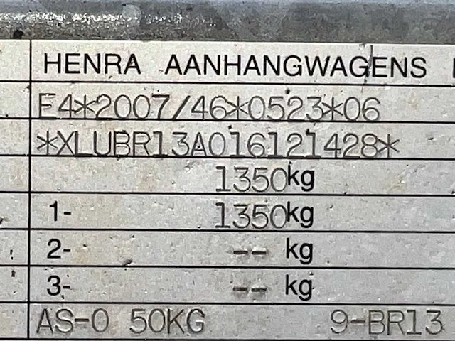 2016 henra de boer tijdelijk bouw dbm schaft aanhangwagen - afbeelding 6 van  14