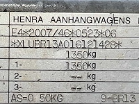 2016 henra de boer tijdelijk bouw dbm schaft aanhangwagen - afbeelding 6 van  14