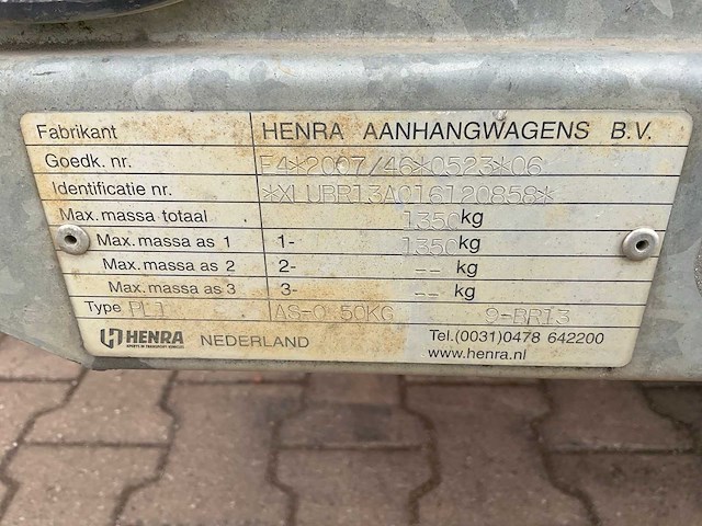 2016 henra de boer tijdelijk bouw dbm schaft aanhangwagen - afbeelding 16 van  23