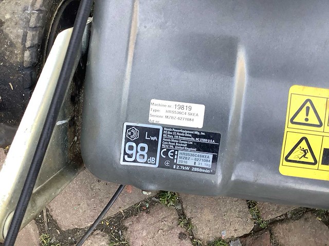 2016 honda hrs536 grasmaaier - afbeelding 4 van  4