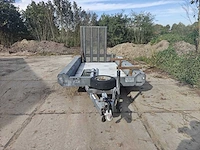 2016 hulco machinetransporter – 3.000 kg – oprijklep – 300 x 150 cm - afbeelding 4 van  14