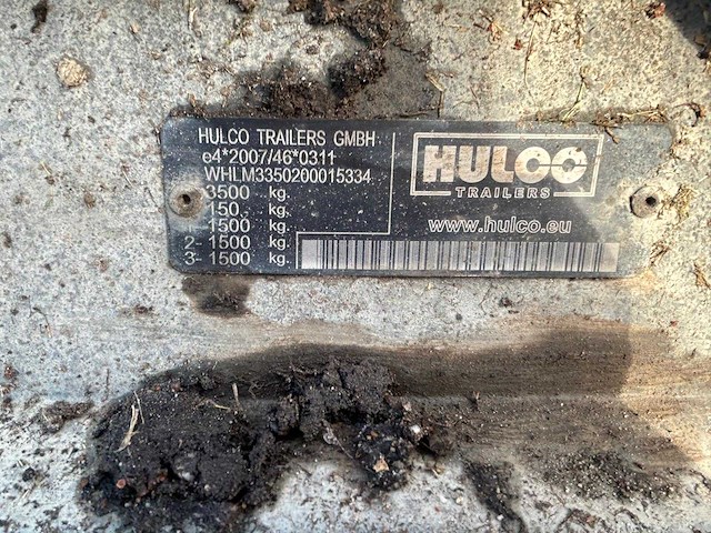 2016 hulco medax 3 aanhangwagen - afbeelding 3 van  11