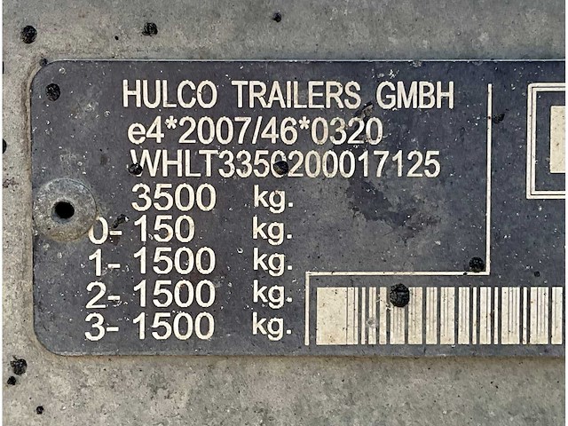2016 hulco terrax-3 3502-lk multi transporter aanhangwagen - afbeelding 13 van  20