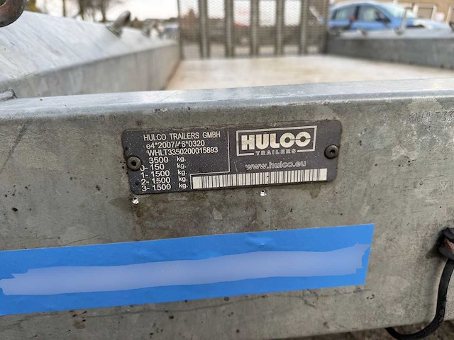 2016 hulco terrax-3 aanhangwagen - afbeelding 2 van  2