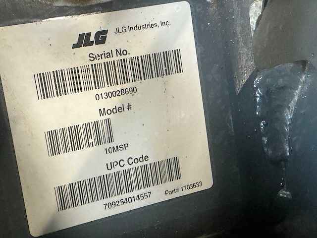 2016 jlg 10 msp hoogwerker - afbeelding 13 van  22