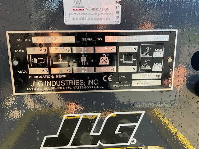 2016 jlg 10 msp hoogwerker - afbeelding 7 van  11