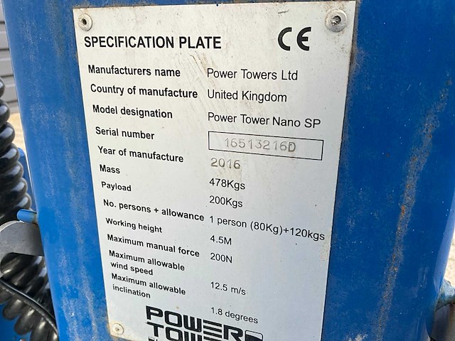 2016 jlg nano sp hoogwerker - afbeelding 9 van  9