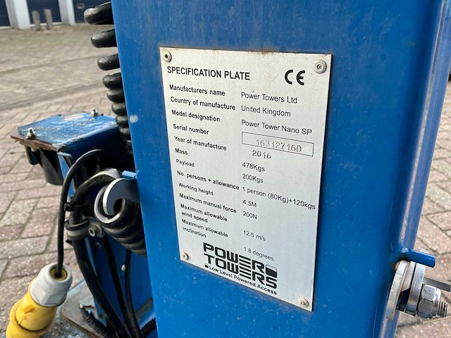 2016 jlg nano sp hoogwerker - afbeelding 7 van  8